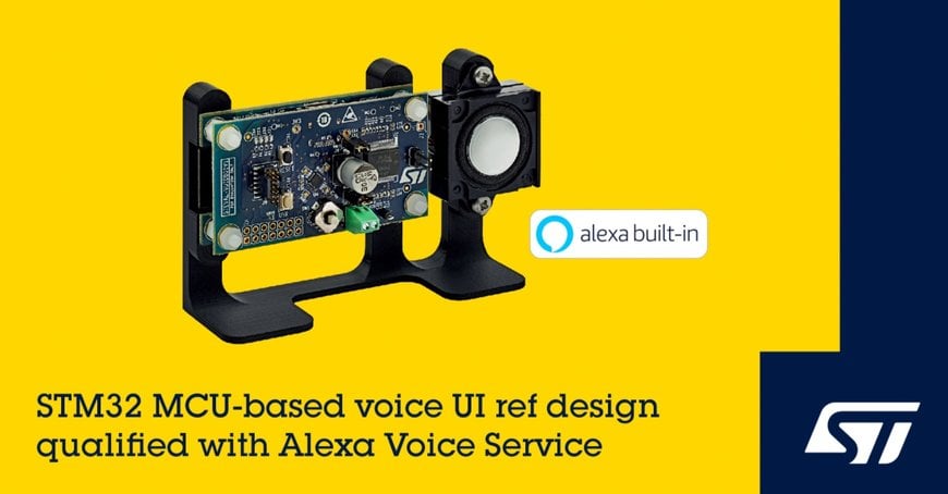 STMicroelectronics Simplifies Creation of Alexa Built-In Smart Home Devices with Amazon-Qualified Reference Design